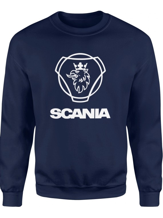 BLUZA BEZ KAPTURA DUŻE LOGO SCANIA