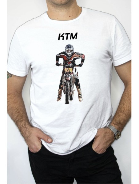 T-SHIRT MĘSKI MOTOCROSS KTM KIEROWCA