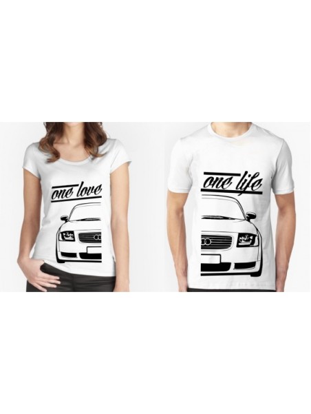Zestaw koszulek dla pary kontury AUDI TT