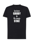 T-SHIRT MĘSKI JESTEM GRUBY