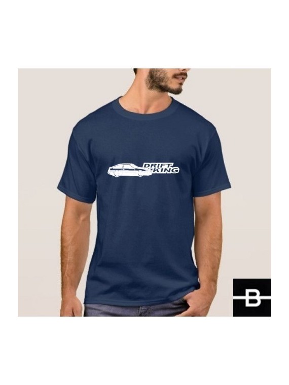 T-shirt męski DRIFT KING granatowy