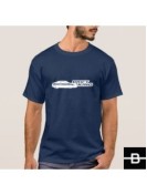 T-shirt męski DRIFT KING granatowy