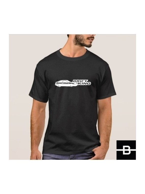 T-shirt męski DRIFT KING czarny