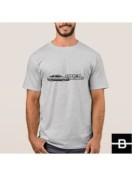 T-shirt męski DRIFT KING szary