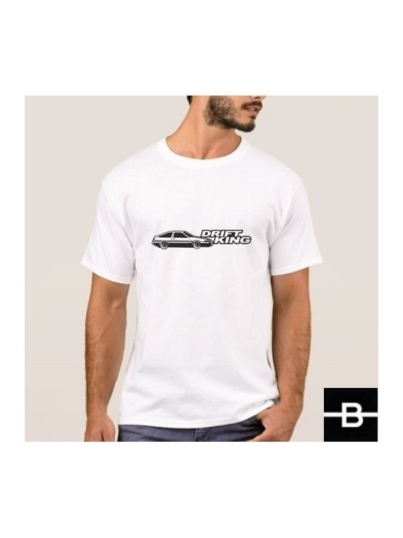 T-shirt męski DRIFT KING biały