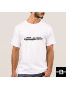 T-shirt męski DRIFT KING biały