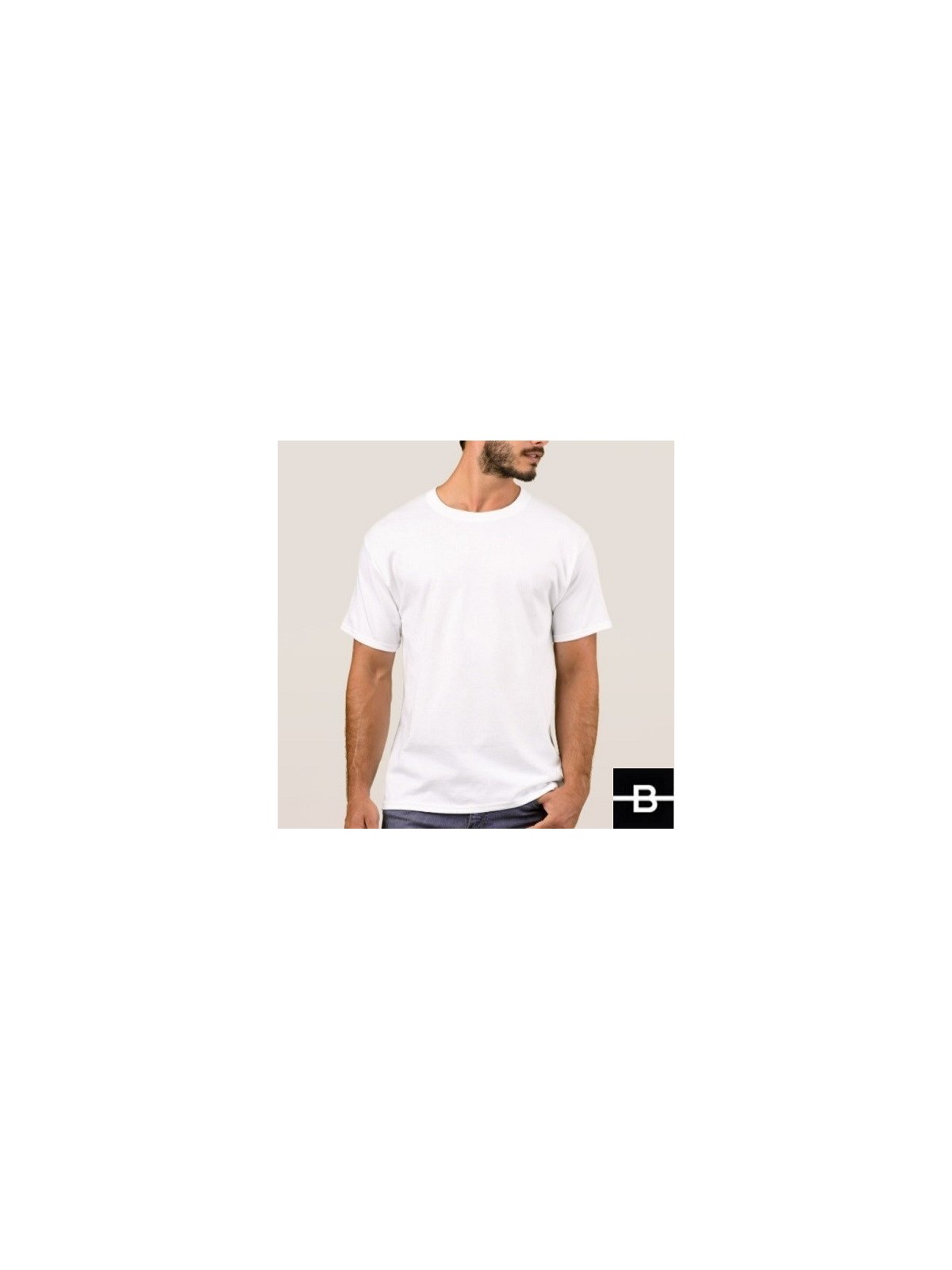 T-shirt męski biały